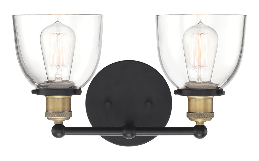 Designer's Fountain Bryson 92602-VB 60 Watt 2-Lamp Wall Sconce - Lamp Not Included