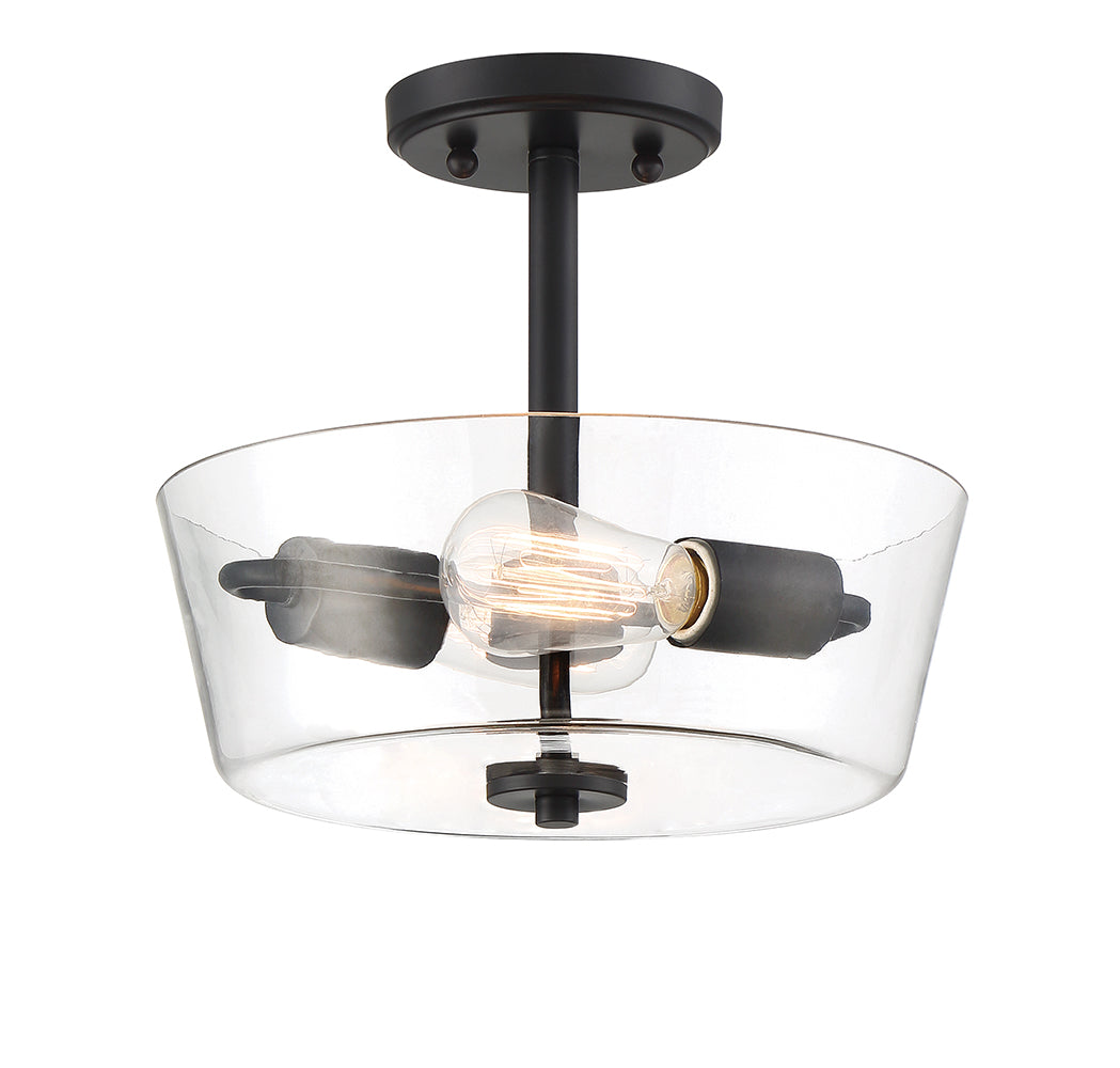 Designer's Fountain Westin 95711 Series 60 Watt 2-Lamp Semi-Flush Ceiling Light