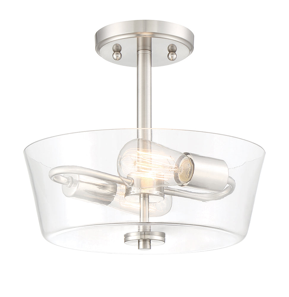 Designer's Fountain Westin 95711 Series 60 Watt 2-Lamp Semi-Flush Ceiling Light