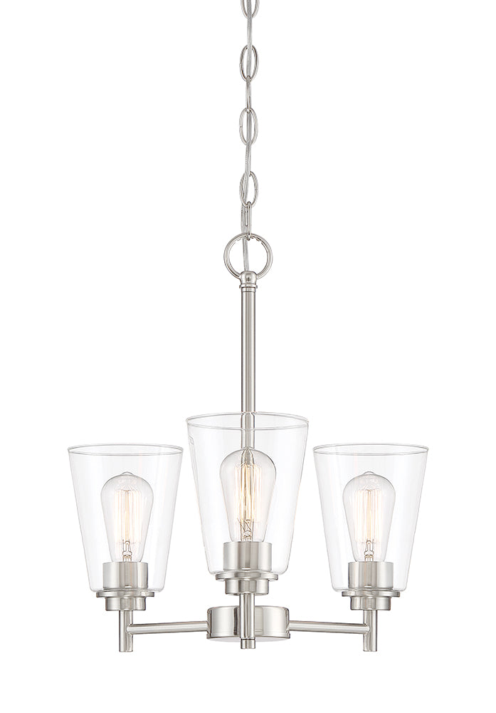 Designer's Fountain Westin 95783 Series 60 Watts 3-Lamp Chandelier Light Fixture