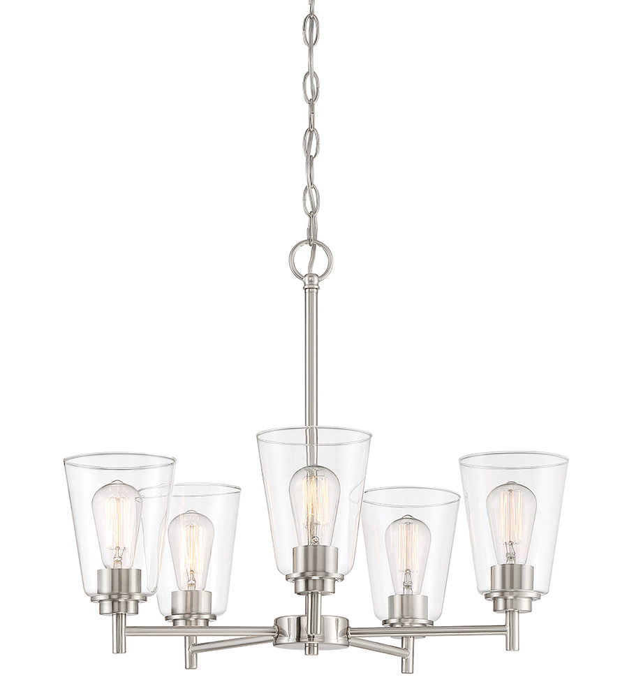 Designer's Fountain Westin 95785 Series 60 Watt 5-Lamp Chandelier Light Fixture