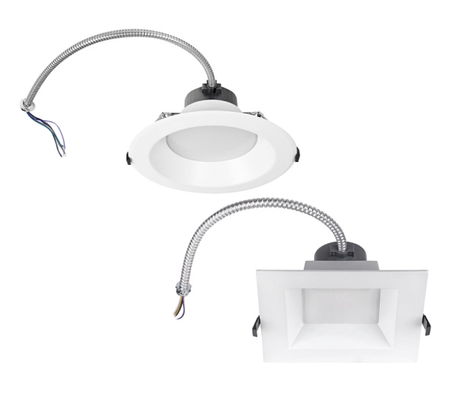 ASD Lighting ASD-CDL7-6DA22AC IC Rated Wattage and Color Selectable 6" LED Commercial Downlight Dimmable