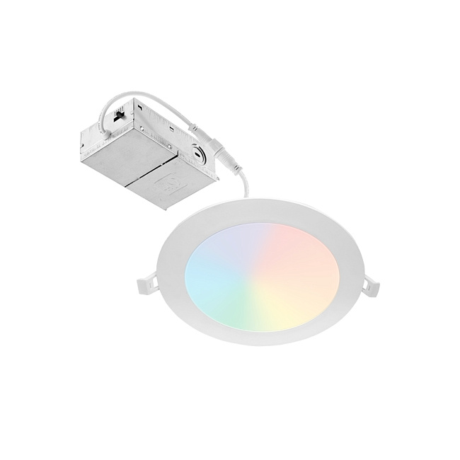 ASD Lighting ASD-JBR-6D15SM-RGBW-WH 6-Inch LED Round Wafer Downlight Fixture