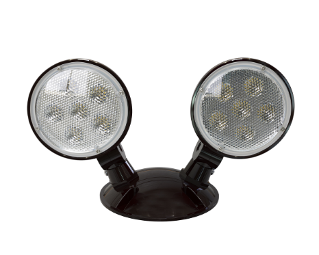 Barron Lighting 2RL1-WP 1-Watt LED Double Remote Fully Adjustable Head Lamp for Emergency Lighting