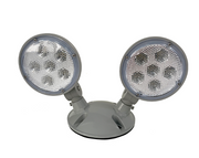 Barron Lighting 2RL1-WP 1-Watt LED Double Remote Fully Adjustable Head Lamp for Emergency Lighting