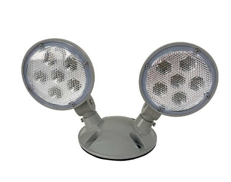 Barron Lighting 2RL1-WP 1-Watt LED Double Remote Fully Adjustable Head Lamp for Emergency Lighting