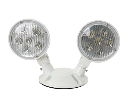 Barron Lighting 2RL1-WP 1-Watt LED Double Remote Fully Adjustable Head Lamp for Emergency Lighting
