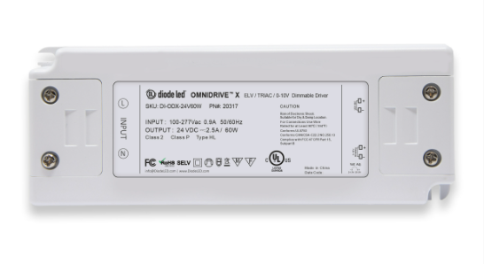 Diode LED DI-ODX24V OMNIDRIVE® X Dimmable Driver for STREAMLITE and BLAZE Tape Light Series