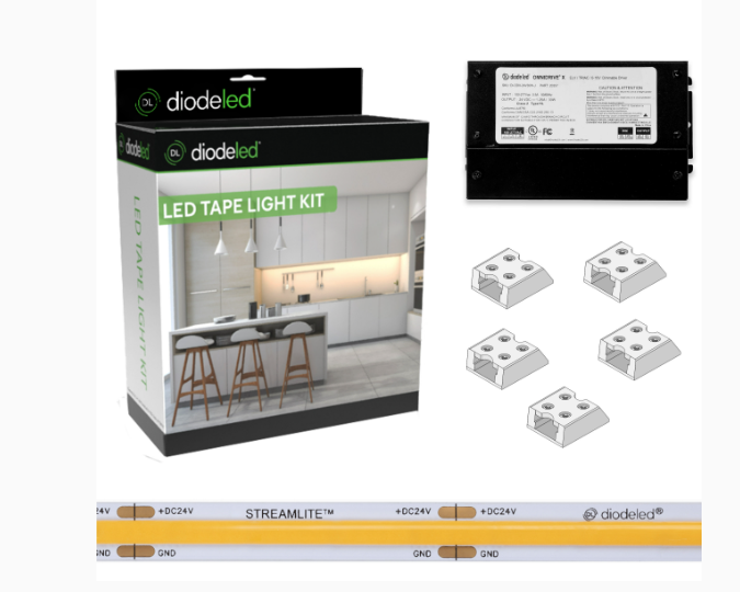 Diode LED DI-KIT-24V-STMLT 24V, 96W STREAMLITE 400 Tape Light, 16.4 ft. Spool