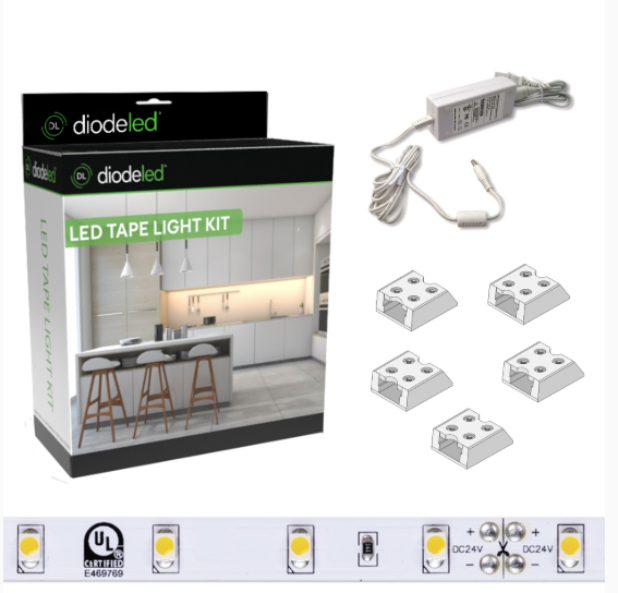 Diode LED DI-KIT-12V-BC 12V LED BLAZE Tape Light Kit