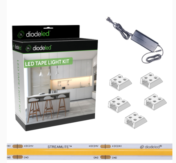 Diode LED DI-KIT-24V-STMLT 24V, 96W STREAMLITE 400 Tape Light, 16.4 ft. Spool