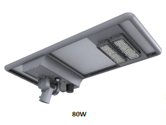 LOC-ASSL - LED Solar Street Light - 40W, 60W, or 80W