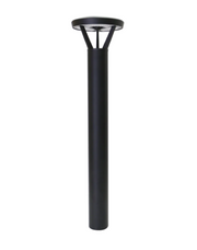 Light Efficient Design SL-SBL-5L-FC-BK-G2 2 Watt LED Solar Bollard Fixture Replaces 40W Halogen