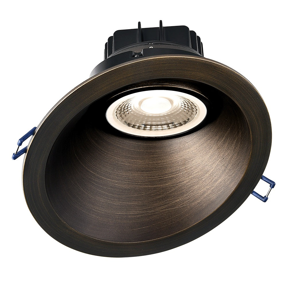 Lotus LRG6-6RSL-ORB 15W 6" Sloped Round Regressed Gimbal Downlight – Triac Dimmable, CRI 90+, Wet Location Rated