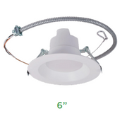 Maxlite RCF Series LED Universal Downlight Fixture Wattage and Color Selectable Dimmable