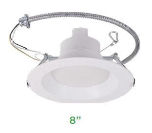 Maxlite RCF Series LED Universal Downlight Fixture Wattage and Color Selectable Dimmable