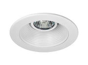 Nicor Lighting 14002 4-Inch Recessed Baffle White Trim for MR16 Bulb