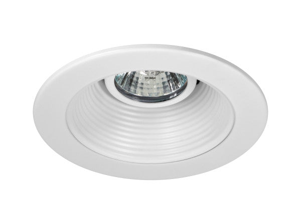 Nicor Lighting 14002 4-Inch Recessed Baffle White Trim for MR16 Bulb
