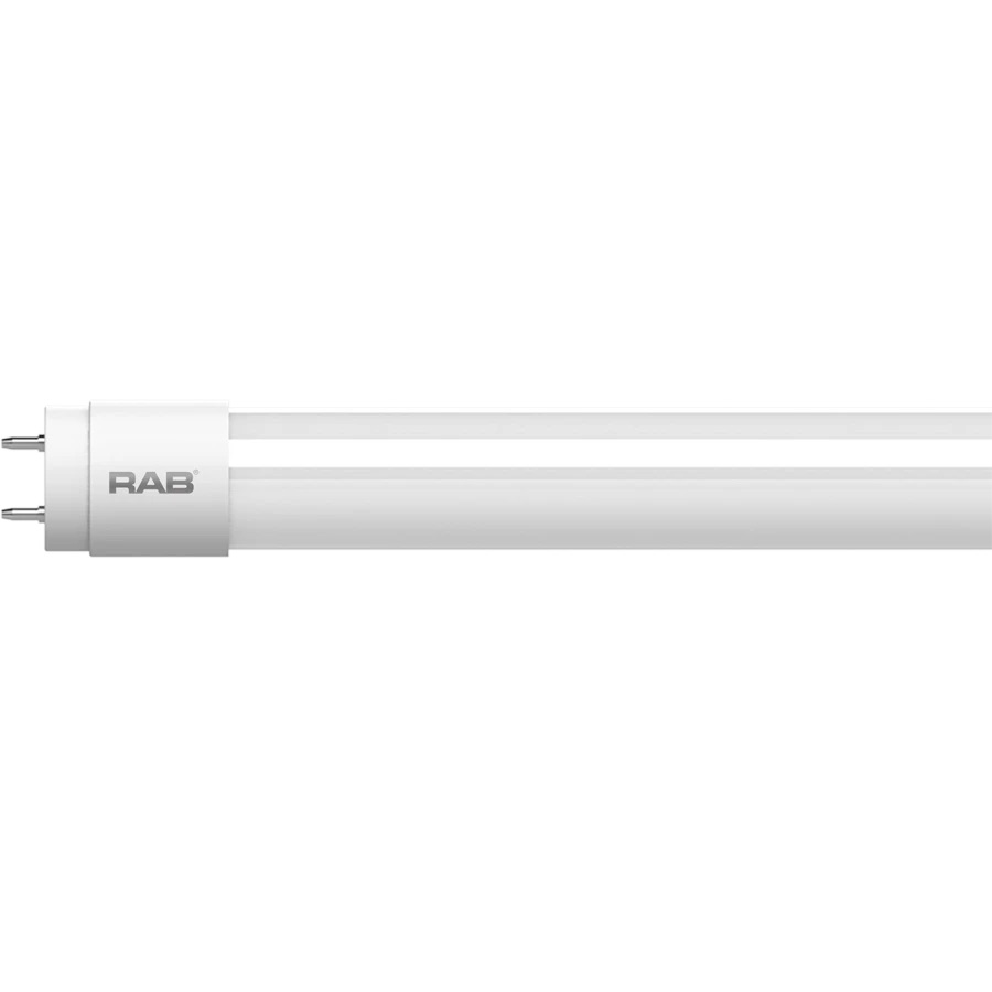 RAB Lighting T8-11-48G-840-EXT 11-Watt 4FT LED Linear Tube Lamp Dimmable 32W Equivalent