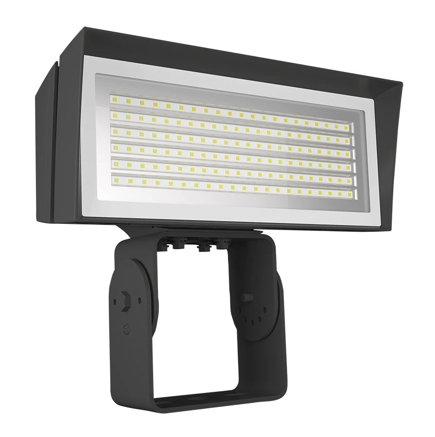 RAB Lighting FFLEDMT DLC Premium Listed FFLED Series Multi-Watt Field Adjustable Medium Floodlight Dimmable 350W MH Equivalent - Trunnion Mount