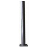 Hapco RSA 25 Foot 6 Inch Round Straight Aluminum Light Pole, 0.188'' Thickness, 4-Bolt Base, Satin Aluminum, Anchor Bolts Included