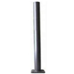 Hapco RSA 25 Foot 6 Inch Round Straight Aluminum Light Pole, 0.188'' Thickness, 4-Bolt Base, Satin Aluminum, Anchor Bolts Included