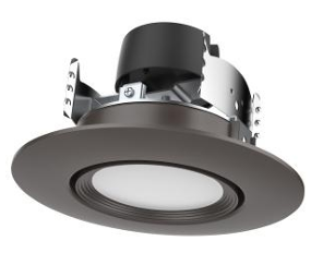 Satco S11856 7.5WLED/DIR/4/60'/CCT-SEL/120V 7.5W 4" Gimbaled LED Retrofit Downlight 120V CCT Selectable Bronze