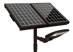 Light Efficient Design SL-SAL-100L-FC-T3-BK-G3 Solera FlexColor Off-Grid Solar Area Light Replaces 400W HID