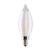 Satco Lighting S11300 2CA11/LED/SA/E12/27K/120V 2-Watt CA11 LED Filament Lamp E12 Base Dimmable 2700K