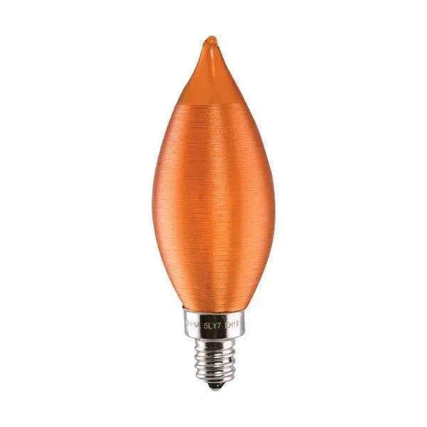Satco Lighting S11303 4CA11/LED/A/E12/21K/120V 4-Watt CA11 LED Filament Lamp E12 Base Dimmable 2100K