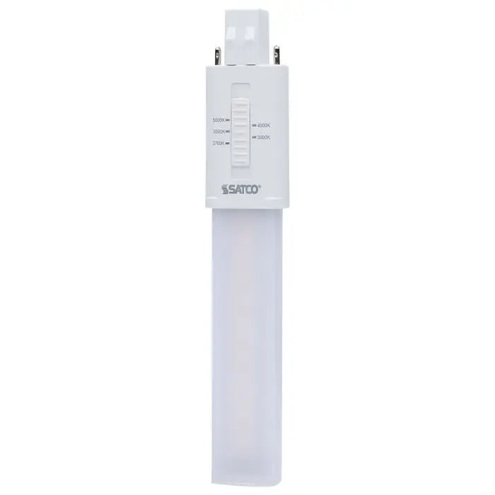 Satco Lighting S28730 6-Watt Color Selectable GX23 Base Transitional PL Lamp Non-Dimmable Replaces 13W Fluorescent