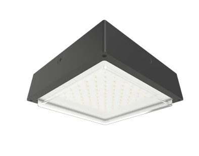 RAB VAN34 Field-Adjustable Canopy Light with Drop Lens and Selectable Wattage and CCT