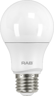 RAB Lighting A19-5-E26 6-Watt A19 Frosted Bulb Dimmable 40W Incandescent Equivalent