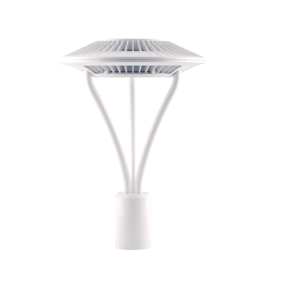 White Fixture RAB Lighting ALED5T26Y 26 Watt LED Post Top Area Light Fixture 3000K (Product Configurator)