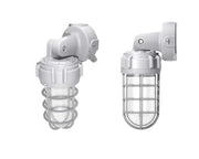 Aleddra AST-LJ01-21WBMUDC1-abW Wattage and Color Selectable LED Vapor Tight Jelly Jar Light Fixture