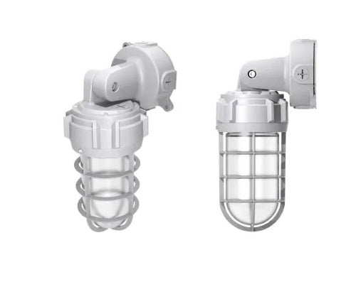 Aleddra AST-LJ01-21WBMUDC1-abW Wattage and Color Selectable LED Vapor Tight Jelly Jar Light Fixture