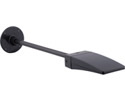RAB Lighting ARM24 24in Straight Mounting Arm with Round Wallplate and 1/2 NPS