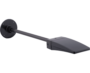 RAB Lighting ARM24 24in Straight Mounting Arm with Round Wallplate and 1/2 NPS