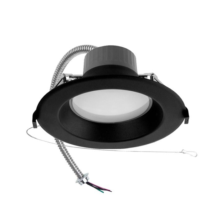 ASD Lighting ASD-CDL7-6DA22AC-BK IC Rated Wattage and Color Selectable LED Commercial Downlight Dimmable