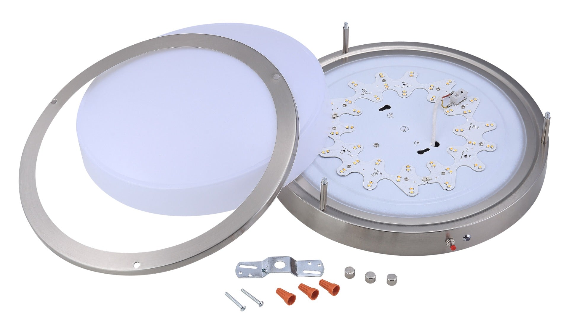 ASD Lighting ASD-LFMDR-MV Color Selectable LED Double Ring Flushmount Light Fixture Dimmable