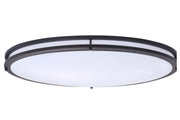 ASD Lighting ASD-LFMOV-MV-32D45CC Color Selectable 45-Watt LED 32-Inch Oval Double Ring Flush Mount Fixture Dimmable