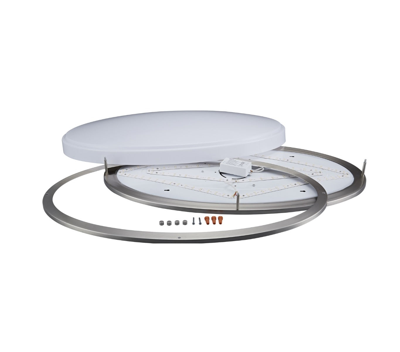 ASD Lighting ASD-LFMOV-MV-32D45CC Color Selectable 45-Watt LED 32-Inch Oval Double Ring Flush Mount Fixture Dimmable