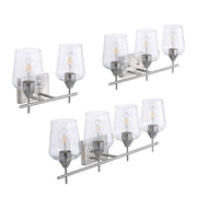 ASD Lighting ASD-VF27 Series Clear Glass LED Vanity Light Fixture with E26 Medium Base 60W Max per Socket