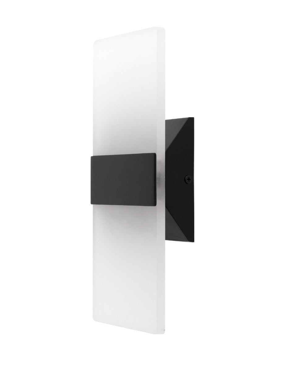 ASD Lighting ASD-LWS12-12D12AC-BK 12-Inch Color Selectable 12-Watt LED Modern Wall Sconce Fixture Dimmable - Black