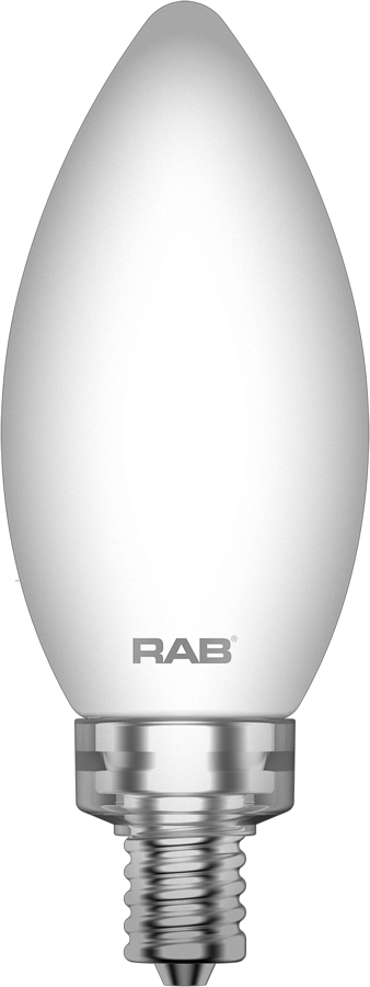 RAB Lighting B11-5-E12-927-F 5-Watt B11 Premium Filament Decorative Lamp 60W Incandescent Equivalent