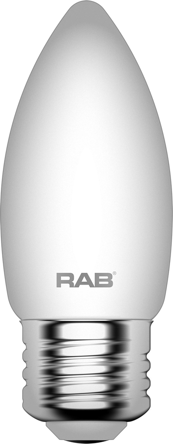 RAB Lighting B11-3-E26-927-F 3-Watt B11 Premium Filament Decorative Lamp 40W Incandescent Equivalent