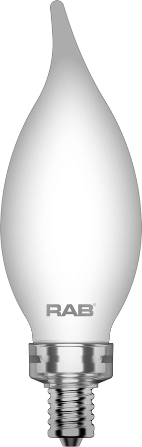 RAB Lighting BA11-3-E12-927-F 3-Watt BA11 Premium Filament Decorative Lamp 40W Incandescent Equivalent