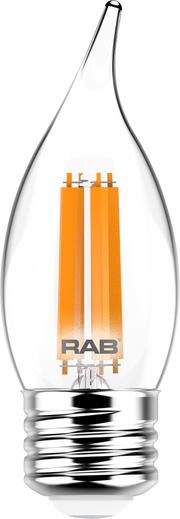 RAB Lighting BA11-5-E26-927-F 5-Watt BA11 Premium Filament Decorative Lamp 60W Incandescent Equivalent