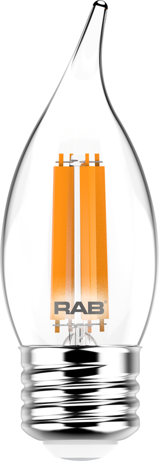 RAB Lighting BA11-5-E26-927-F 5-Watt BA11 Premium Filament Decorative Lamp 60W Incandescent Equivalent