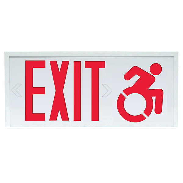 Barron Lighting CT700E Wheelchair Accessible Steel LED Exit Signs